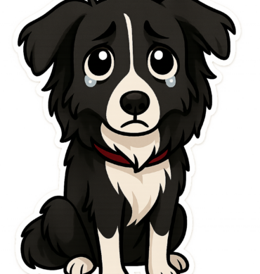 Sad Puppy Eyes Custom Pet Sticker Sheet – Die-Cut Vinyl