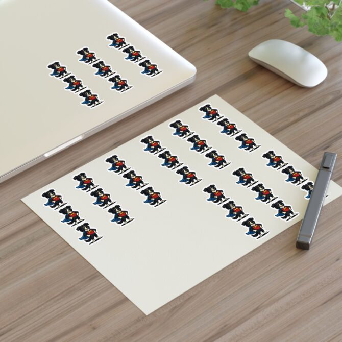 Superbark Custom Pet Vinyl Sticker Sheet – Die-Cut Hero Pose - Image 3