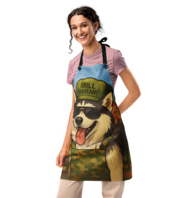 Grill Sergeant – Custom Pet BBQ Apron for Animal Lovers