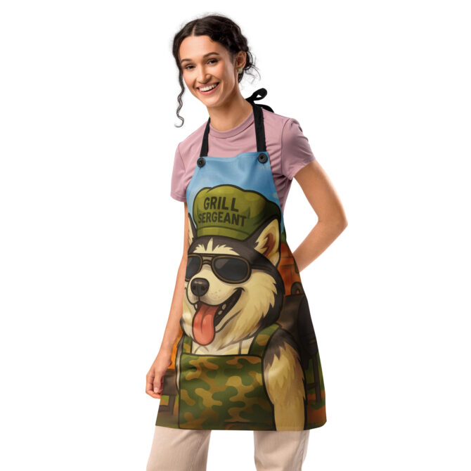 Grill Sergeant – Custom Pet BBQ Apron for Animal Lovers