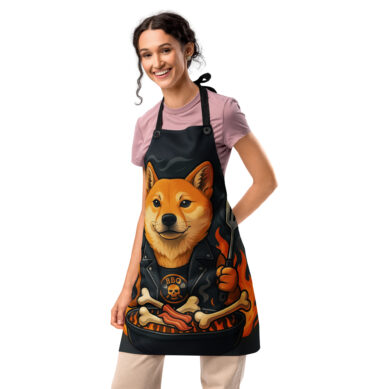 BBQ Smoke & Bones – Custom Pet All-Over Print Apron