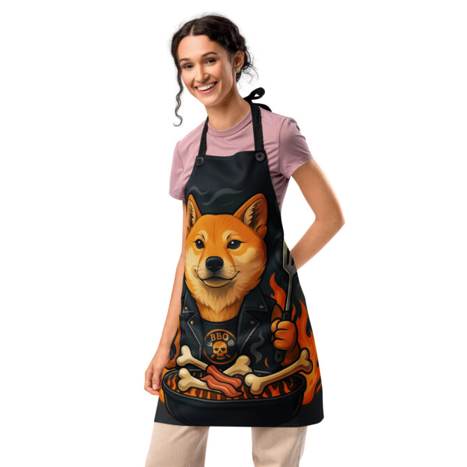 BBQ Smoke & Bones – Custom Pet All-Over Print Apron