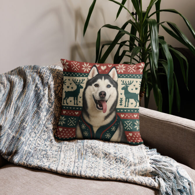 Nordic Christmas Pet Pillow Case – Custom Holiday Home Décor - Image 3