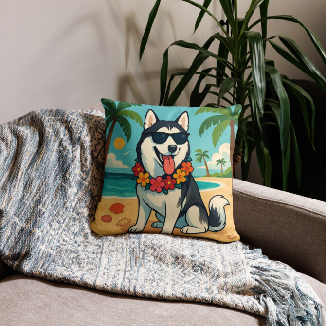 Tropical Paradise Custom Pet Pillow Case – Personalized Home Décor - Image 3