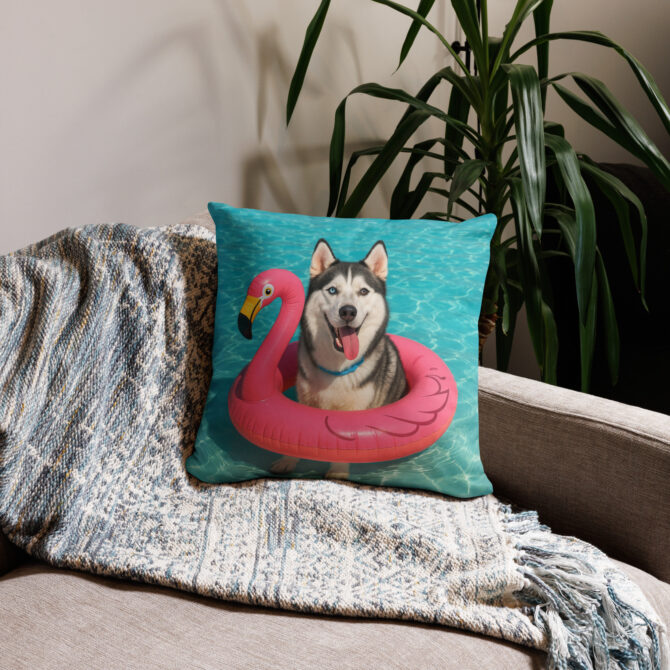 Pool Float Fun Custom Pet Pillow Case – Summer Vibes Home Décor - Image 3