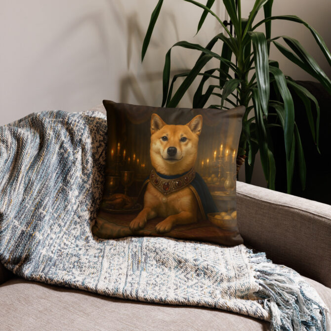 Medieval Royal Feast Custom Pet Pillow Case – Regal Home Décor Gift - Image 3