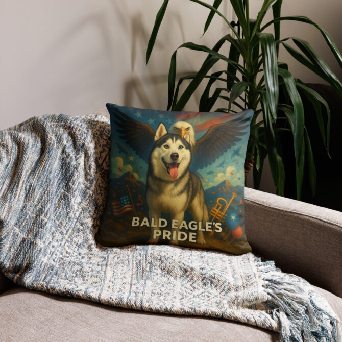 Bald Eagle’s Pride Custom Pet Pillow Case – Patriotic Home Décor - Image 3