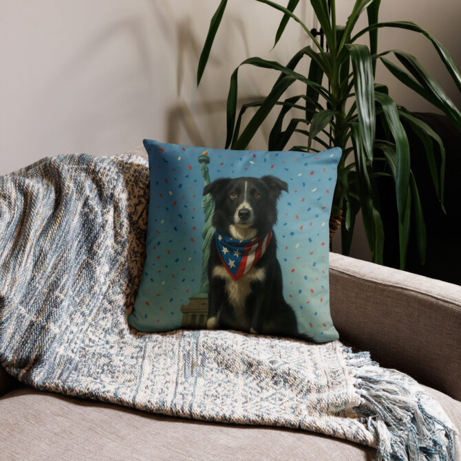 Liberty & Loyalty Custom Pet Pillow Case – Patriotic Home Décor with Your Pet - Image 2