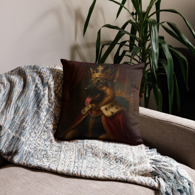 King’s Throne Custom Pet Pillow Case – Royal Home Décor Accent - Image 2