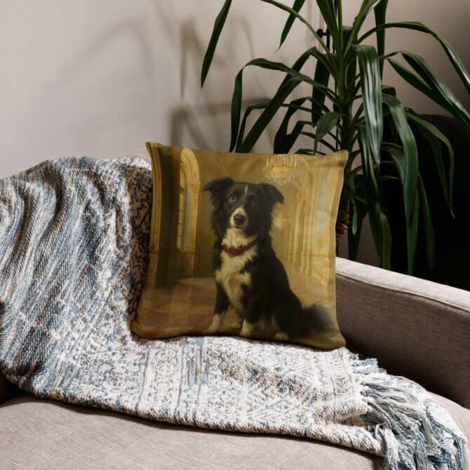 Baroque Palace Hallway Custom Pet Pillow Case – Luxury Home Décor - Image 2