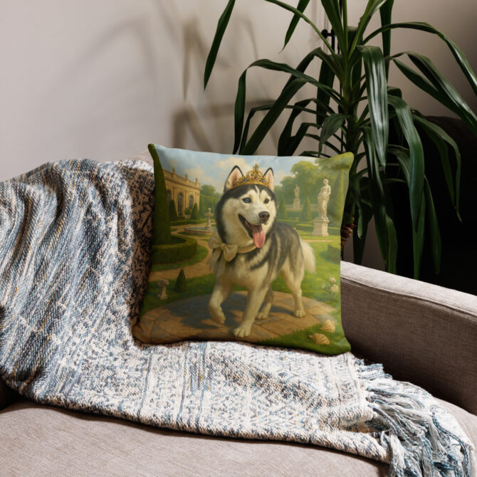 Royal Garden Stroll – Custom Pet Pillow Case for Elegant Home Décor - Image 2