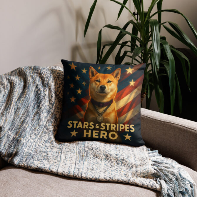 Stars & Stripes Hero Custom Pet Pillow Case – Patriotic Home Décor - Image 2