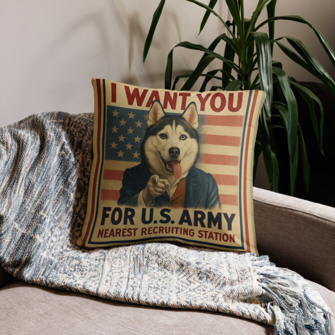 Vintage USA Poster Custom Pet Pillow Case – Unique Patriotic Home Décor - Image 4
