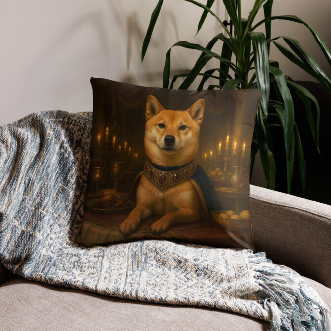 Medieval Royal Feast Custom Pet Pillow Case – Regal Home Décor Gift - Image 4