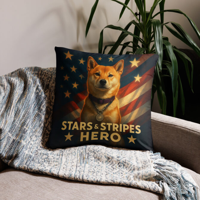 Stars & Stripes Hero Custom Pet Pillow Case – Patriotic Home Décor - Image 4