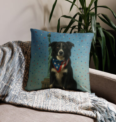 Liberty & Loyalty Custom Pet Pillow Case – Patriotic Home Décor with Your Pet