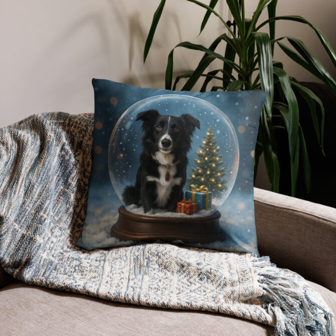Snow Globe Custom Pet Pillow Case – Unique Holiday Home Décor