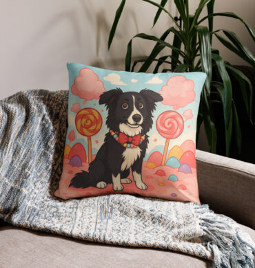 Candyland Adventure Custom Pet Pillow Case – Sweet & Colorful Home Décor