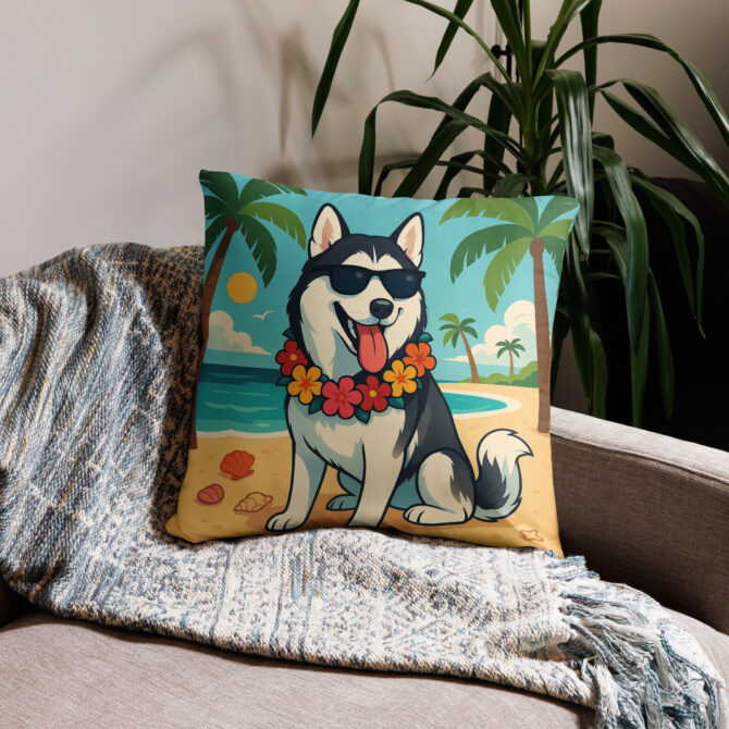 Tropical Paradise Custom Pet Pillow Case – Personalized Home Décor