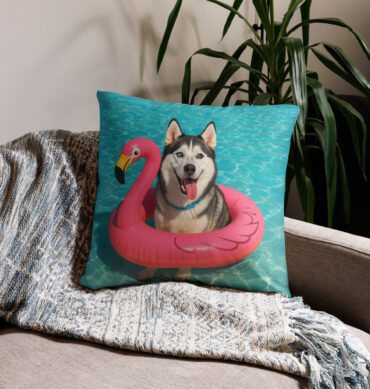 Pool Float Fun Custom Pet Pillow Case – Summer Vibes Home Décor