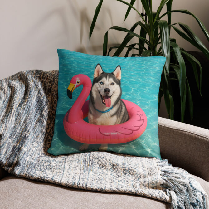 Pool Float Fun Custom Pet Pillow Case – Summer Vibes Home Décor