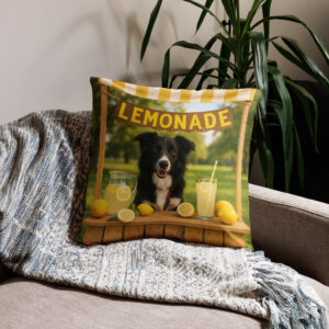 Custom Pet Pillow Case – Lemonade Stand Summer Design
