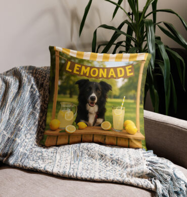 Custom Pet Pillow Case – Lemonade Stand Summer Design