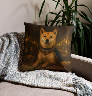 Medieval Royal Feast Custom Pet Pillow Case – Regal Home Décor Gift