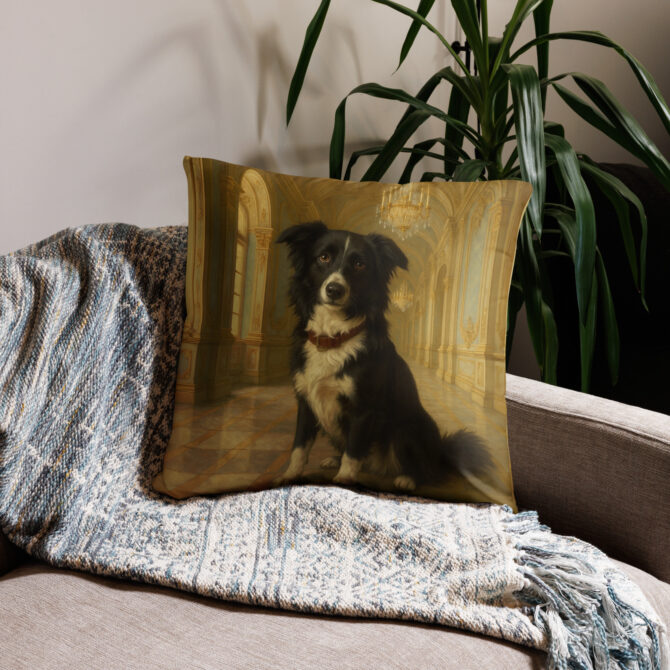 Baroque Palace Hallway Custom Pet Pillow Case – Luxury Home Décor