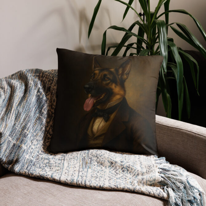 Victorian Noble Custom Pet Pillow Case – Elegant Home Décor with Your Pet