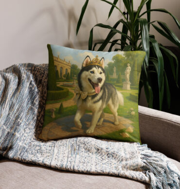 Royal Garden Stroll – Custom Pet Pillow Case for Elegant Home Décor