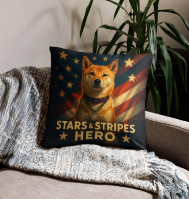 Stars & Stripes Hero Custom Pet Pillow Case – Patriotic Home Décor