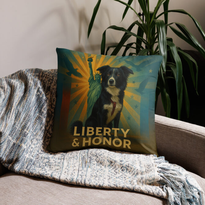 Liberty & Honor Custom Pet Pillow Case – Patriotic Home Décor