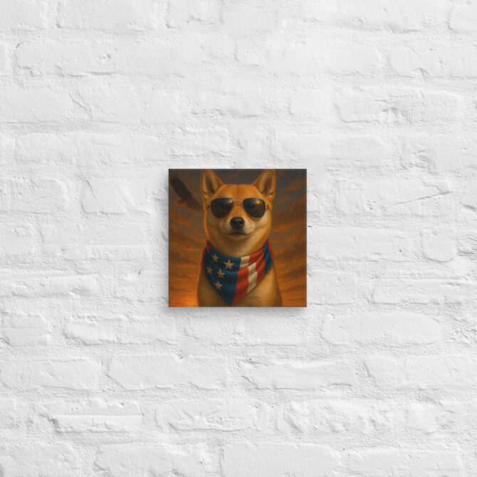 All-American Hero Custom Pet Canvas Wall Art – Patriotic Home Décor - Image 2