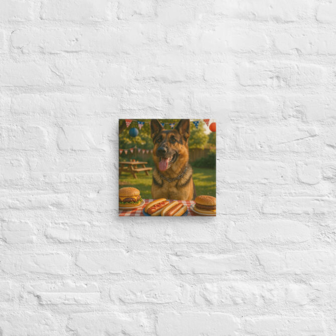 BBQ & Freedom Custom Pet Canvas Wall Art – Patriotic Home Décor - Image 2
