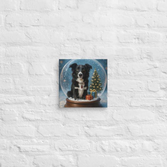 Snow Globe Pet Canvas Wall Art – Custom Winter Home Décor - Image 2