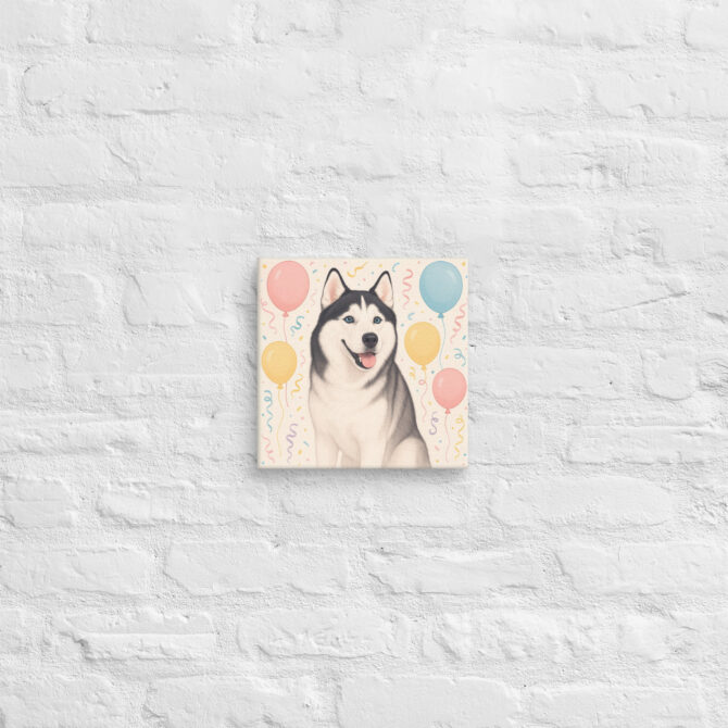 Balloon Party Paws – Custom Pet Canvas Wall Art - Image 2