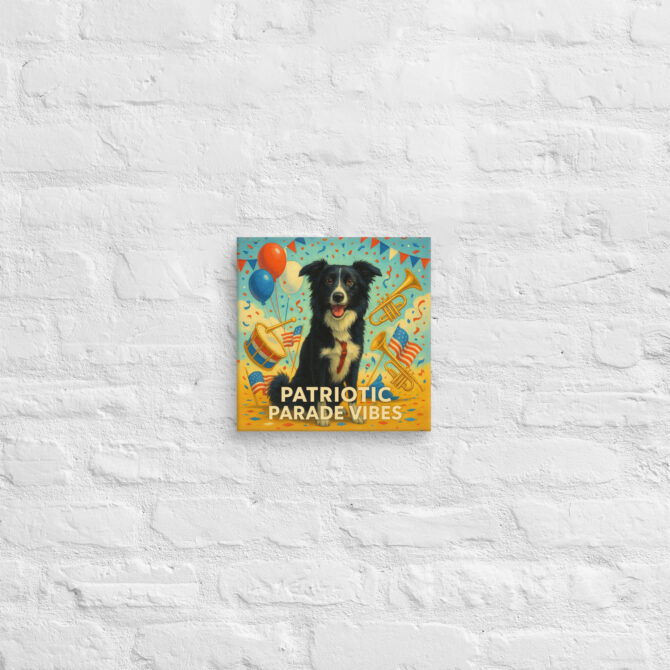 Patriotic Parade Vibes – Custom Pet Canvas Wall Art - Image 2