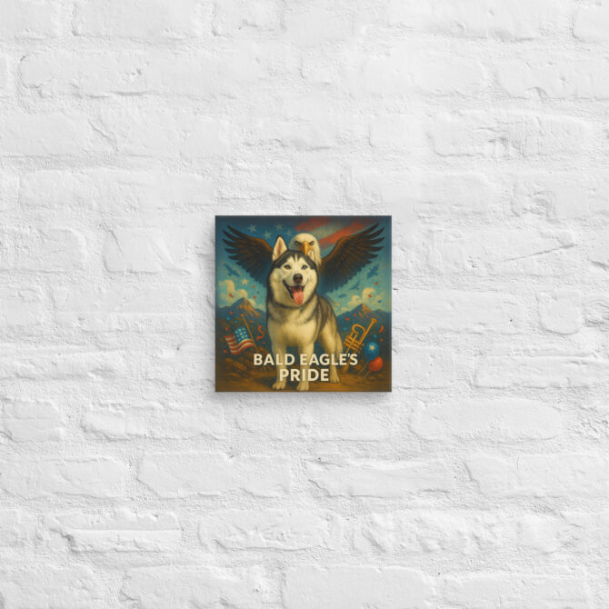 Bald Eagle’s Pride – Custom Pet Canvas Wall Art for Patriotic Home Décor - Image 2