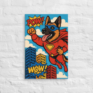 Superhero Sidekick – Custom Pet Canvas Wall Art