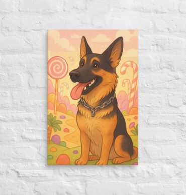 Pet in Candyland – Custom Pet Canvas Wall Art