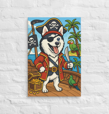Pirate Adventure – Custom Pet Canvas Wall Art with Your Pet’s Portrait