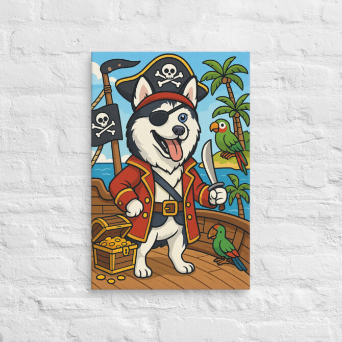 Pirate Adventure – Custom Pet Canvas Wall Art with Your Pet’s Portrait