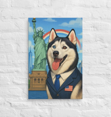 Liberty Scene – Custom Pet Canvas Wall Art with Your Pet’s Portrait