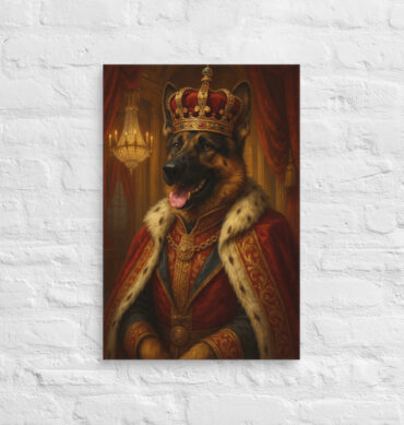 Fantasy Royal Portrait – Custom Pet Canvas Wall Art