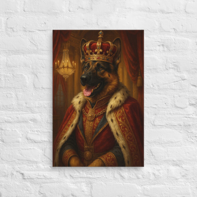 Fantasy Royal Portrait – Custom Pet Canvas Wall Art