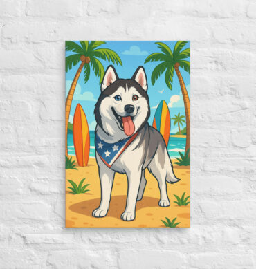 Tropical Beach Paradise – Custom Pet Canvas Wall Art