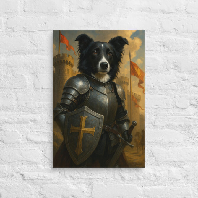 Medieval Knight Pet – Custom Home Décor Canvas Wall Art