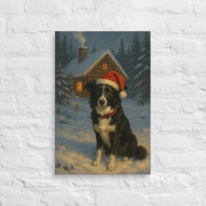 Snowy Cabin Retreat – Custom Pet Canvas Wall Art