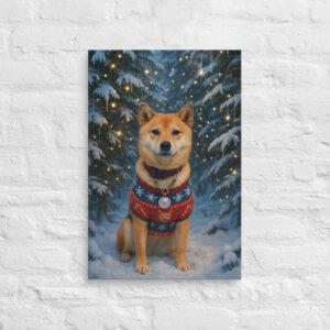 Winter Wonderland Scene – Custom Pet Canvas Wall Art